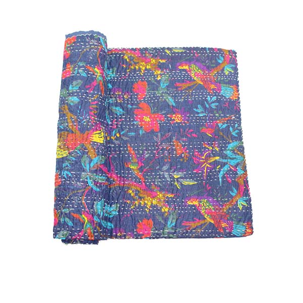 xos Embroidered Blanket Navy The Indian Connection