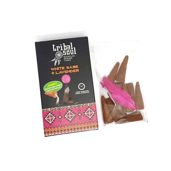Tribal Soul White Sage & Lavender Incense Cones The Indian Connection