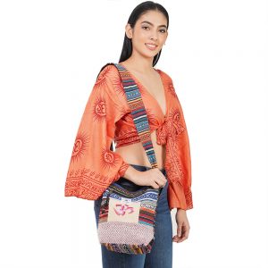Shoulder Bag with Om Symbol