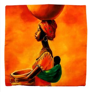 African Woman Cushion Cover