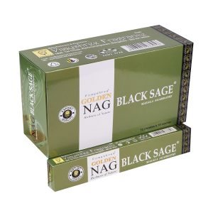 Golden Nag Black Sage – Vijayshree Incense 15gm x 12pkts