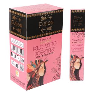 Vijayshree Golden Masala Incense - Palo Santo Fusion Series - Rosemary